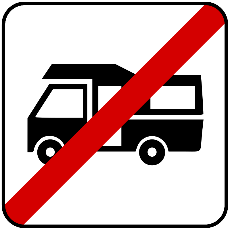 Divieto autocaravan