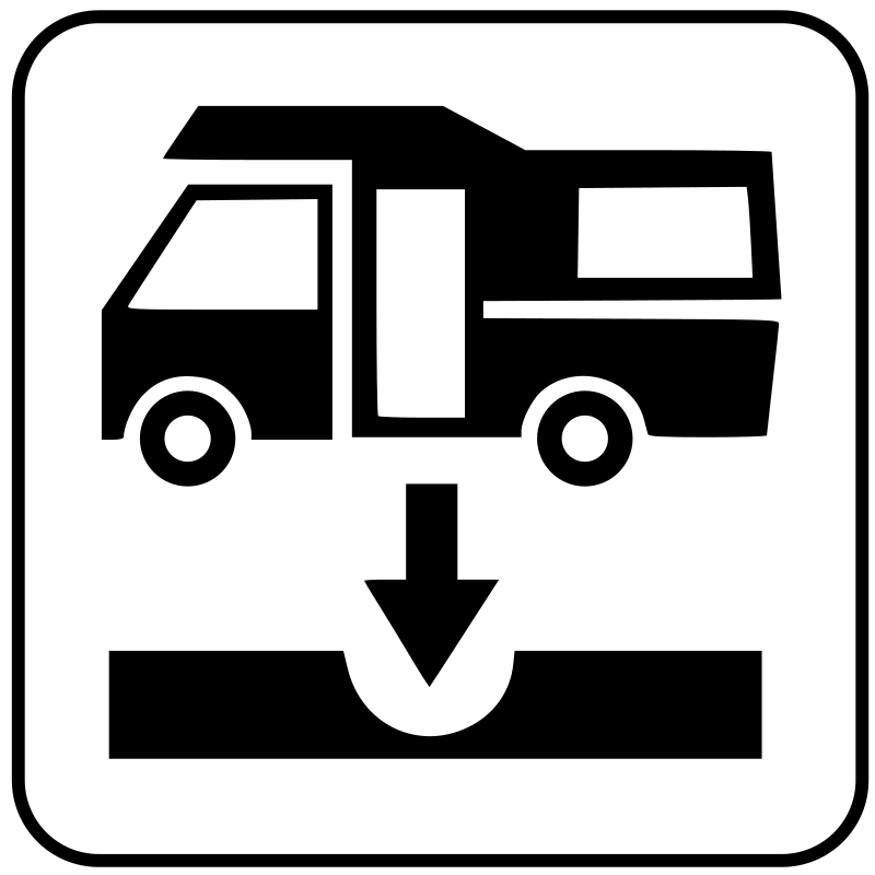 Simbololo Scarico per Autocaravan